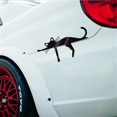 Stiker kucing lucu dekorasi decal vinyl