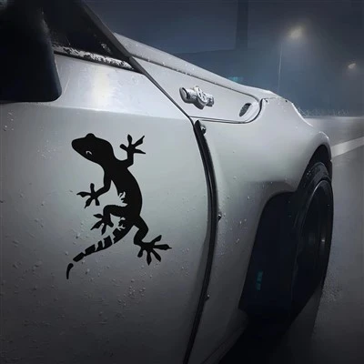 Tokek berjalan truk pickup window glass decal