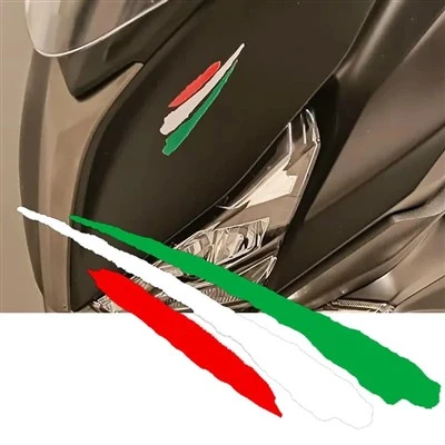 Italia bendera motor stiker vinyl decal tahan air