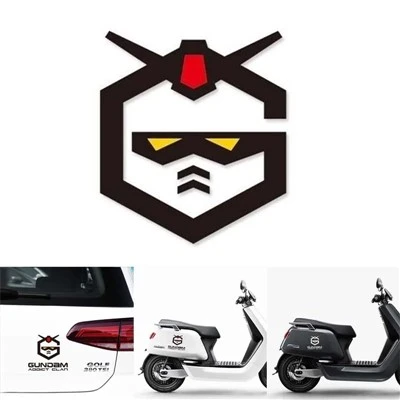 Mobile Suit Gundam Stiker Interior Mobil Lucu