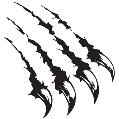 Stiker mobil Monster Claw