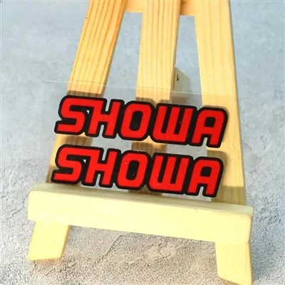 Stiker garpu depan sepeda motor showa