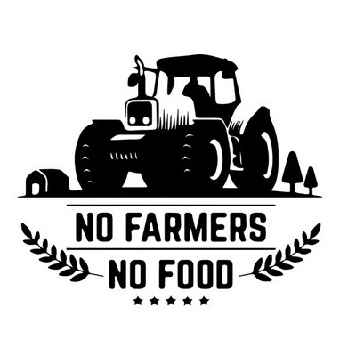 Tidak ada petani tidak ada stiker bumper makanan
