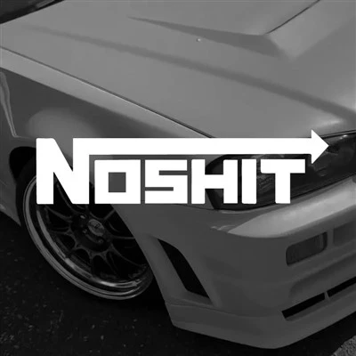 Noshit nos style decal lucu untuk mobil