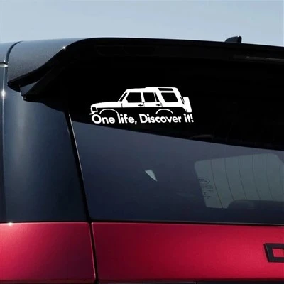 Satu kehidupan menemukannya stiker jendela mobil