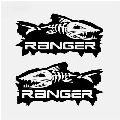 Ranger fish ute pair stiker mobil perahu pancing besar