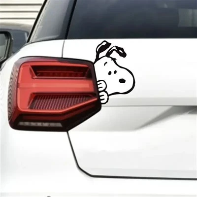Snoopy Sticker menggores sisi tubuh blok