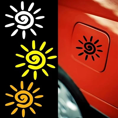 Sun Sunshine Anime Lucu Decals Accessories