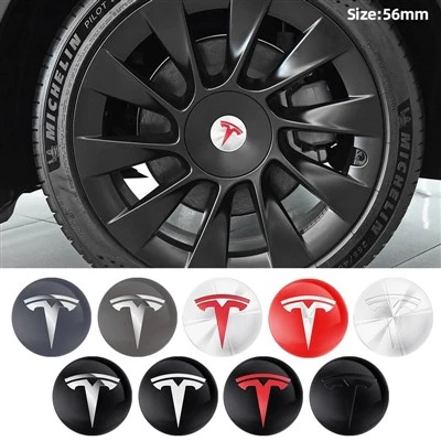 Tesla 56mm cap cap roda cap Emblem