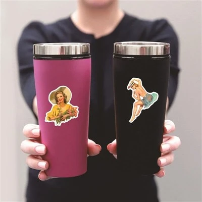 Stiker Wanita Gadis Pin Up Antik