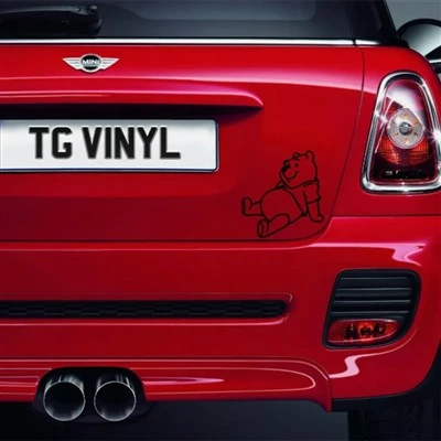 Stiker Jendela Winnie Bear