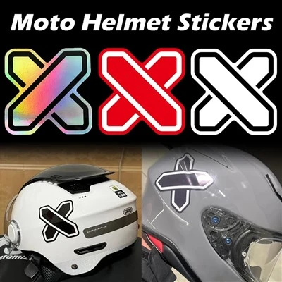 X Logo Stiker Reflektif/Laser Motor