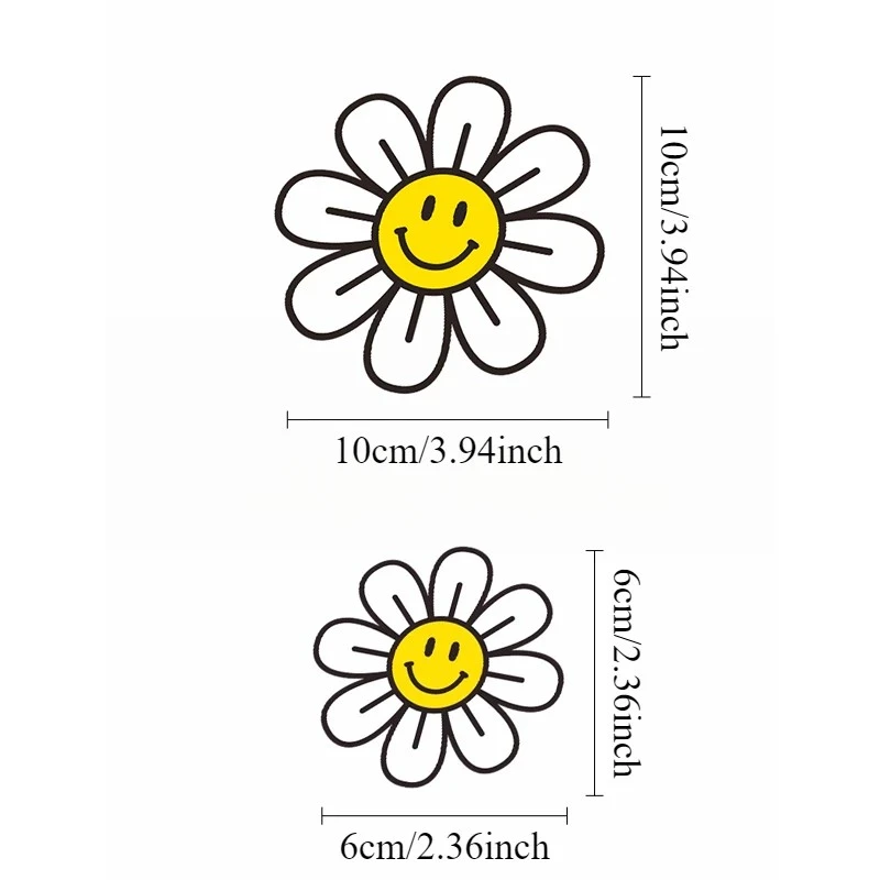 Smiling Chrysanthemum Face Motorcycle Stickers factory