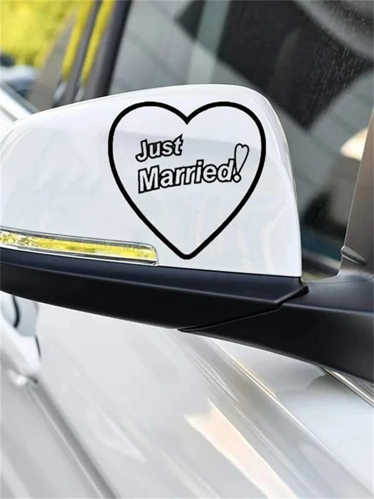 Heart-shaped Car Decal