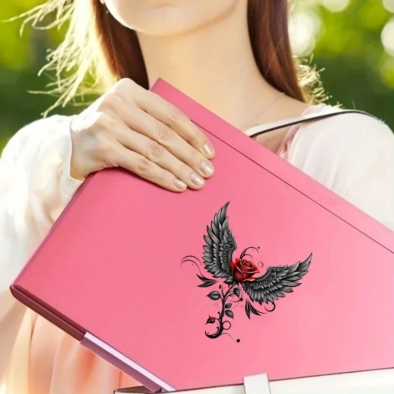Stunning Angel Wings Rose Car Stickers