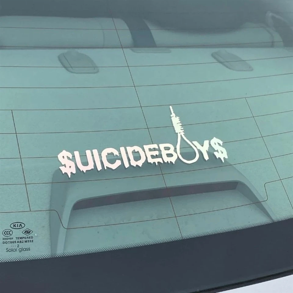 Stiker bumper jendela mobil bunuh diri