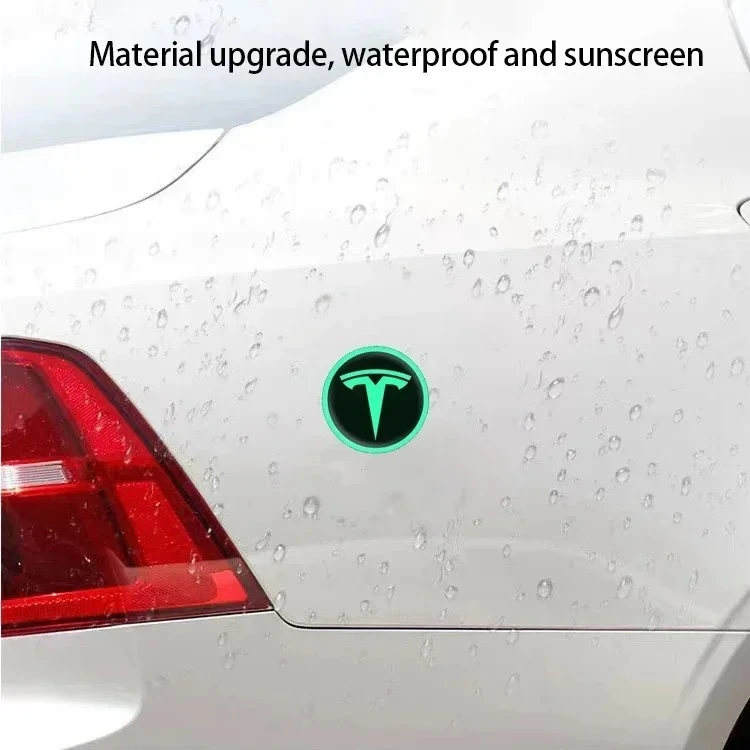 Tesla Cars Glow-in-the-dark Wheel Hub Sticker best