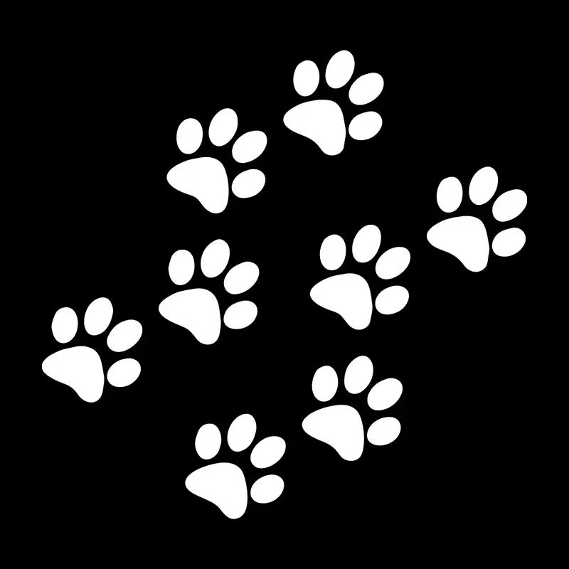Cat Paw Print Sticker For Car