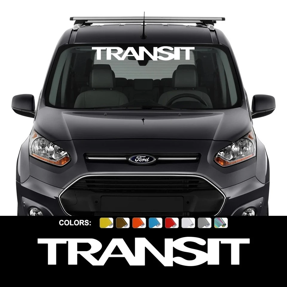 Stiker kaca depan untuk stiker transit ford