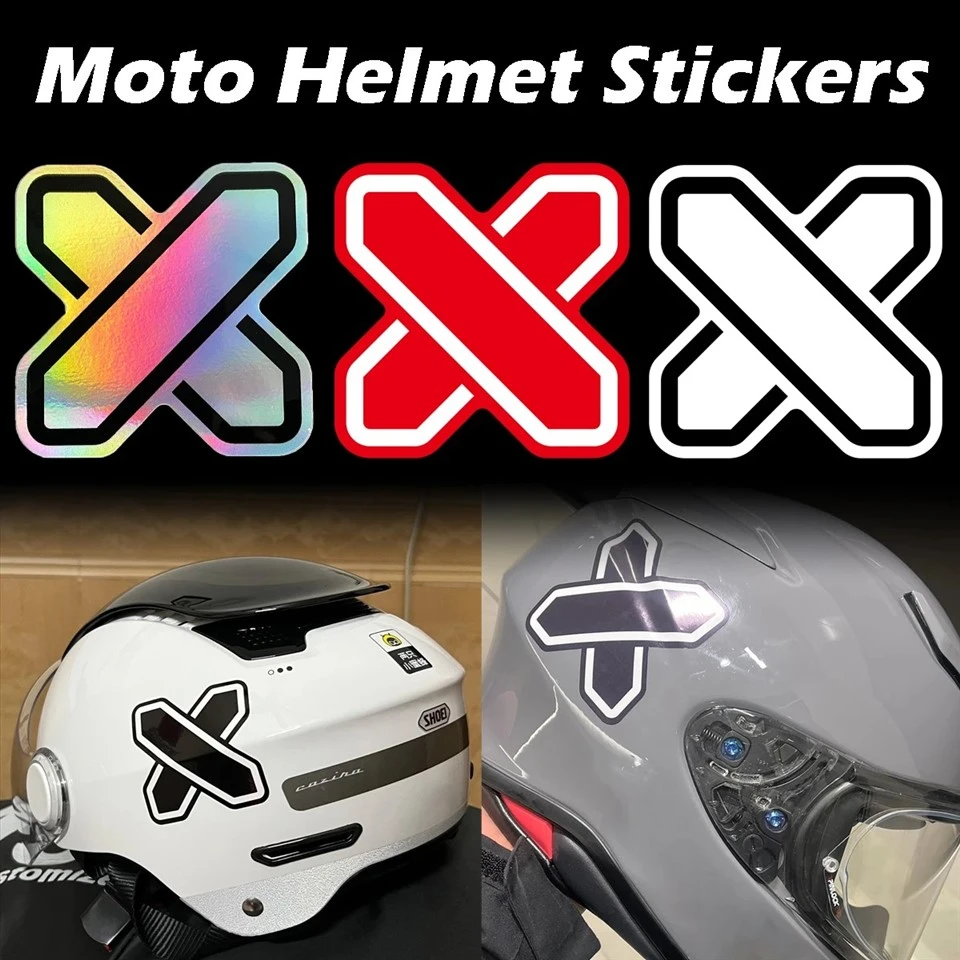 X Logo Stiker Reflektif/Laser Motor